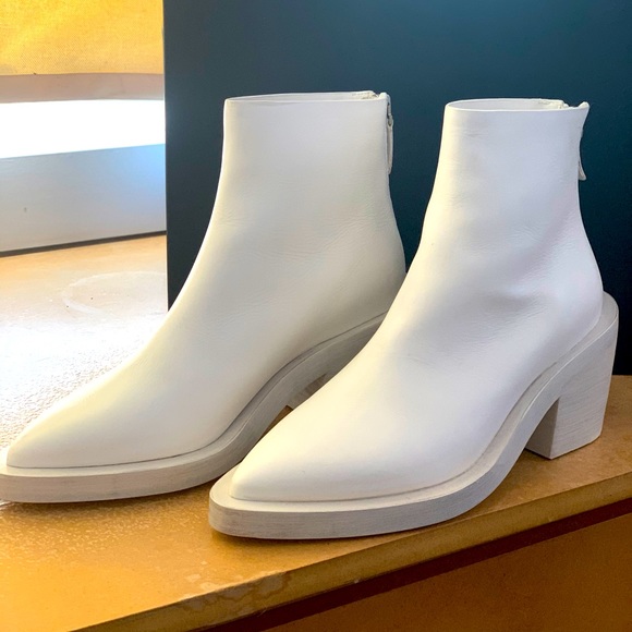 Marsell Shoes - SOLD: MARSELL White Coneros Western Boho Leather Boots